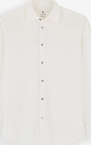 Boggi Milano Button Up Shirt in White: front