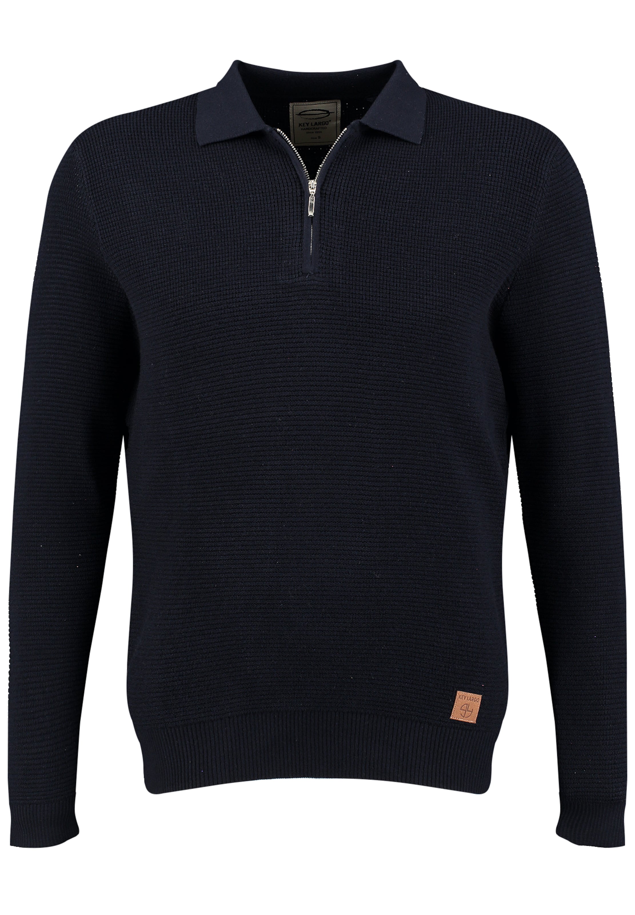 Key Largo Sweater 'Klanfield' in Blue: front