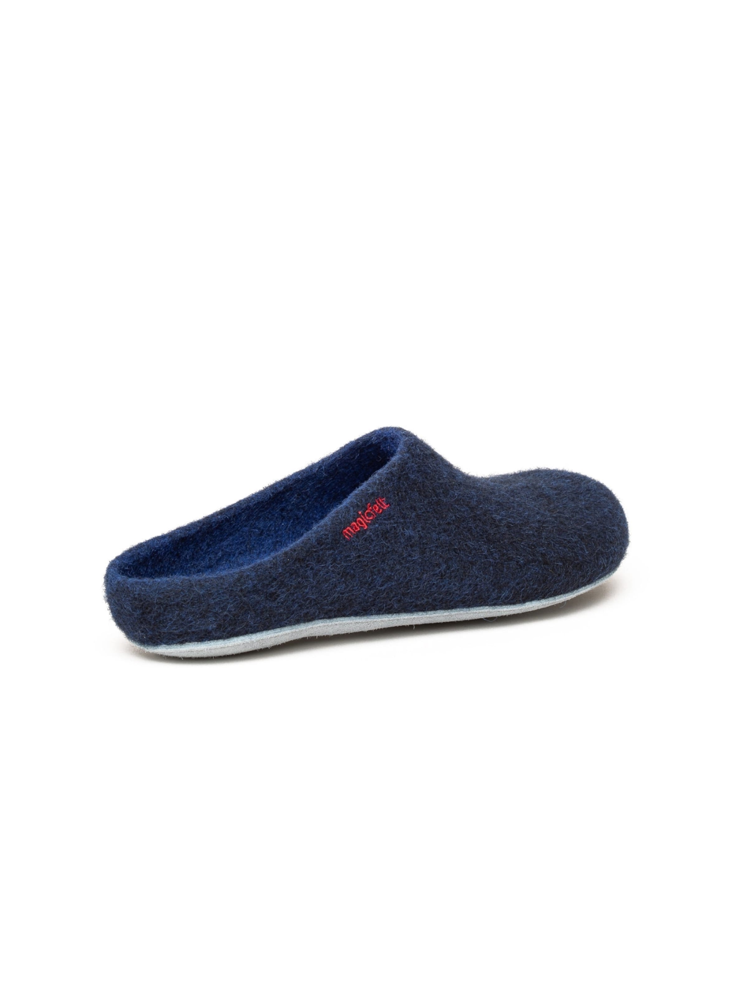 MagicFelt Slippers 'Filzpantoffel AP 701' in Blue