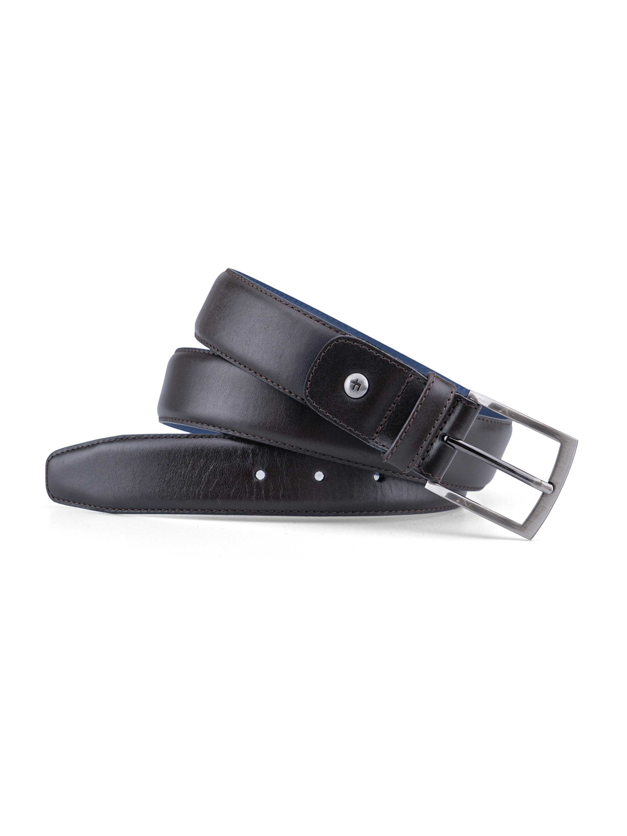 Cintura ''DE BELTER 06 '' Floris van Bommel di colore marrone scuro, Visualizzazione prodotti