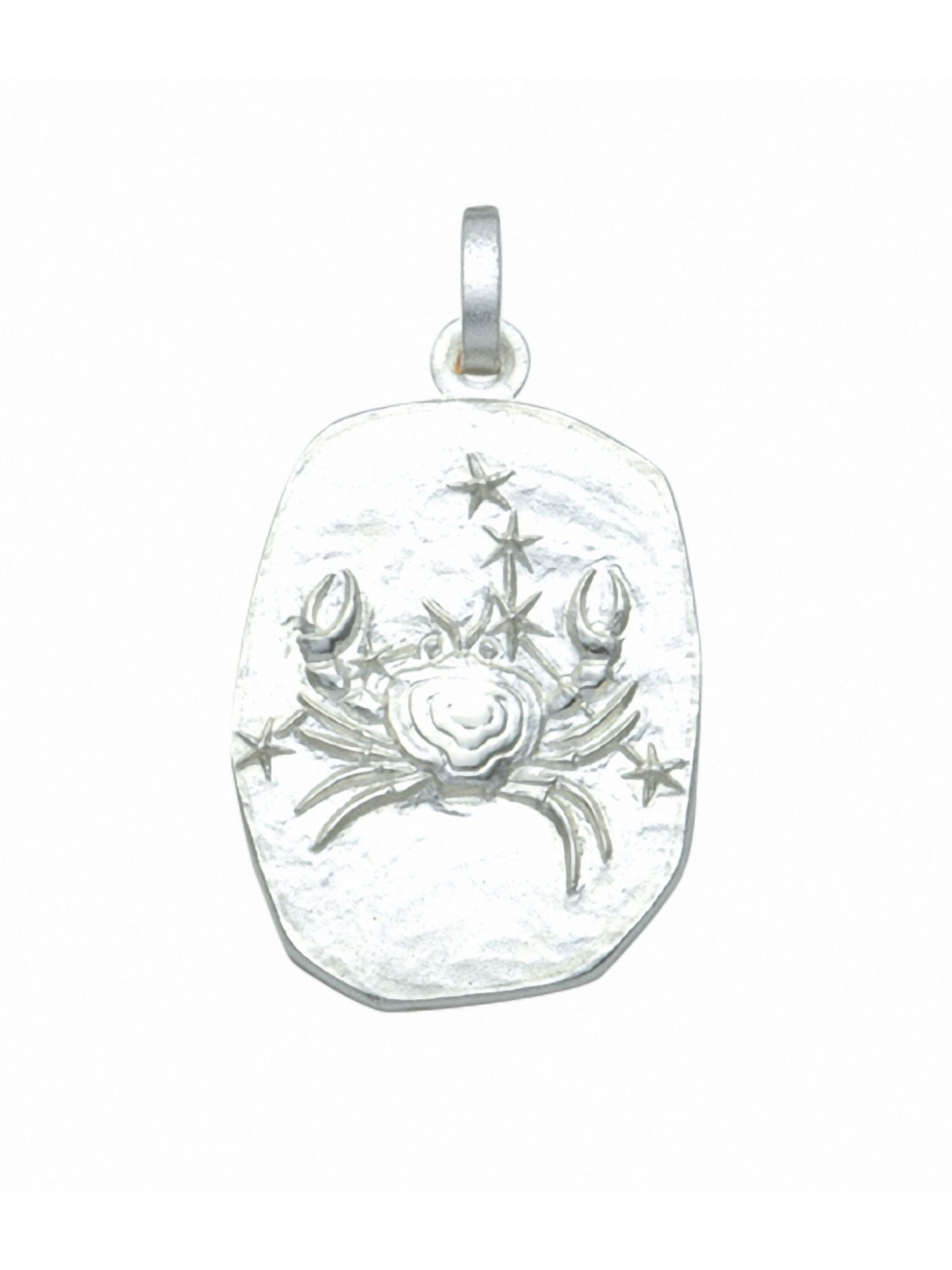 Adelia´s Anhänger 'Krebs' in Silber: Vorderseite