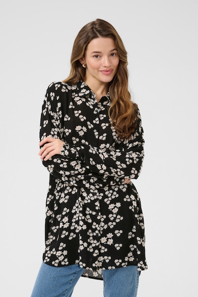 Kaffe Bluse i sort / hvid, Produktvisning