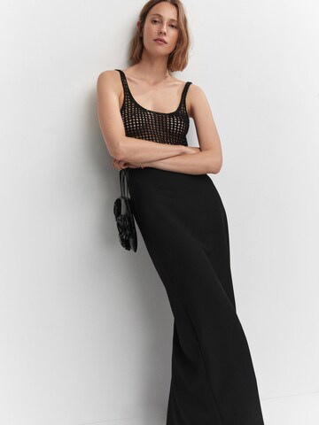 MANGO Top 'COLMENA' in Schwarz