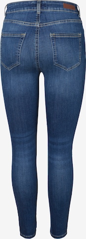 PIECES Skinny Jeans 'Delly' in Blauw