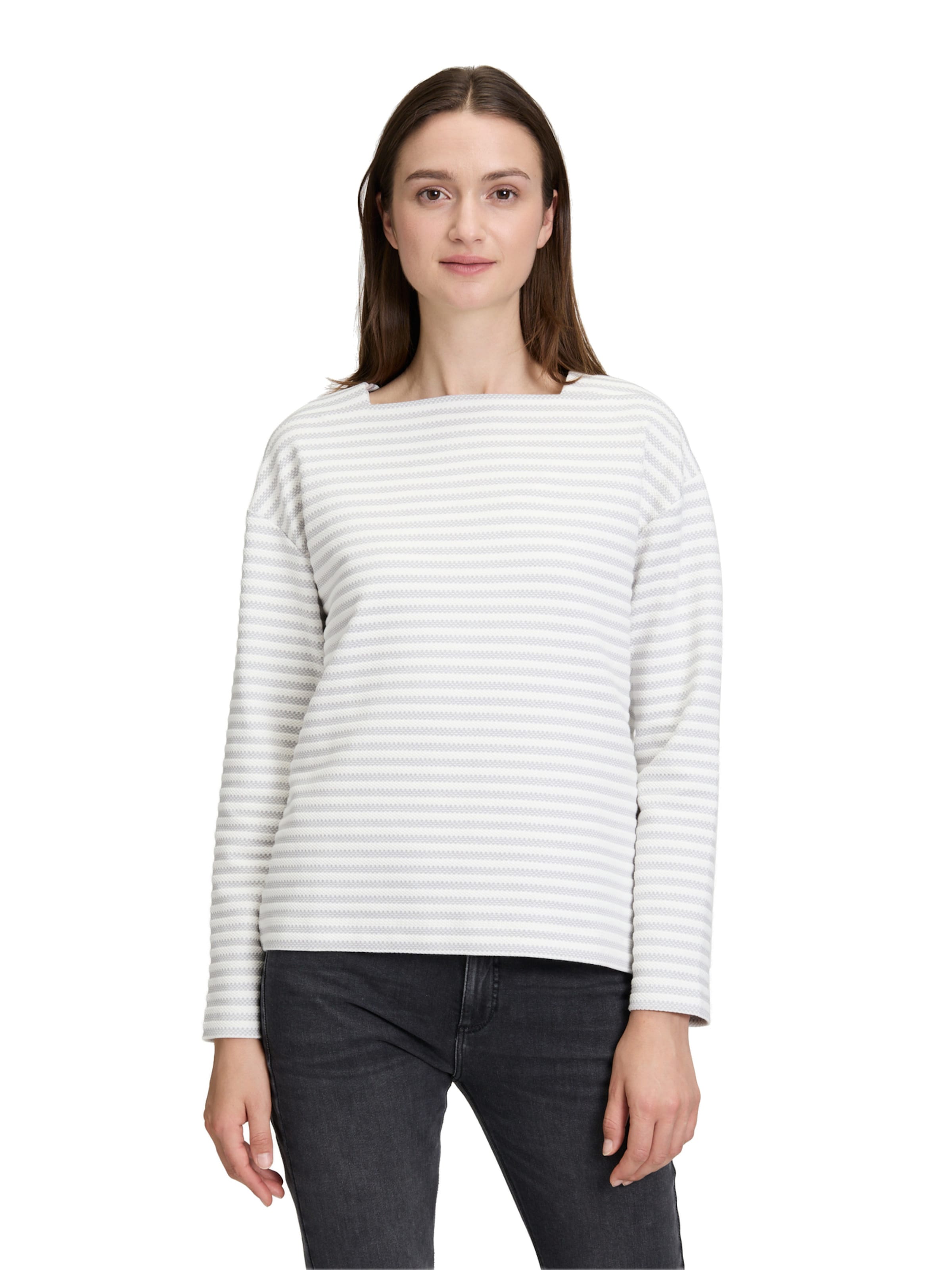 Betty & Co Sweatshirt in Grey: front