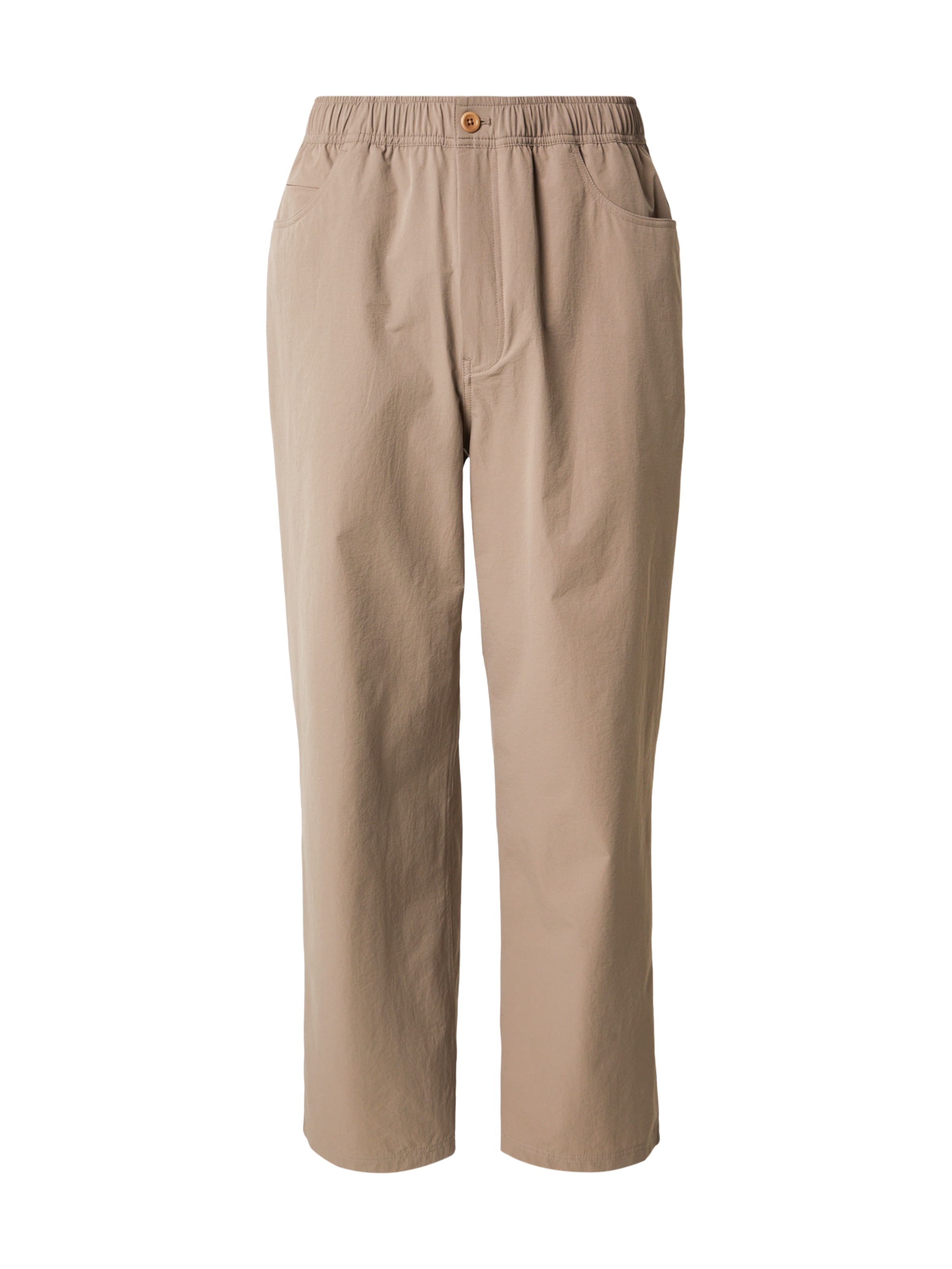 NORSE PROJECTS Loosefit Kalhoty 'Kvitfjell' – hnědá: přední strana