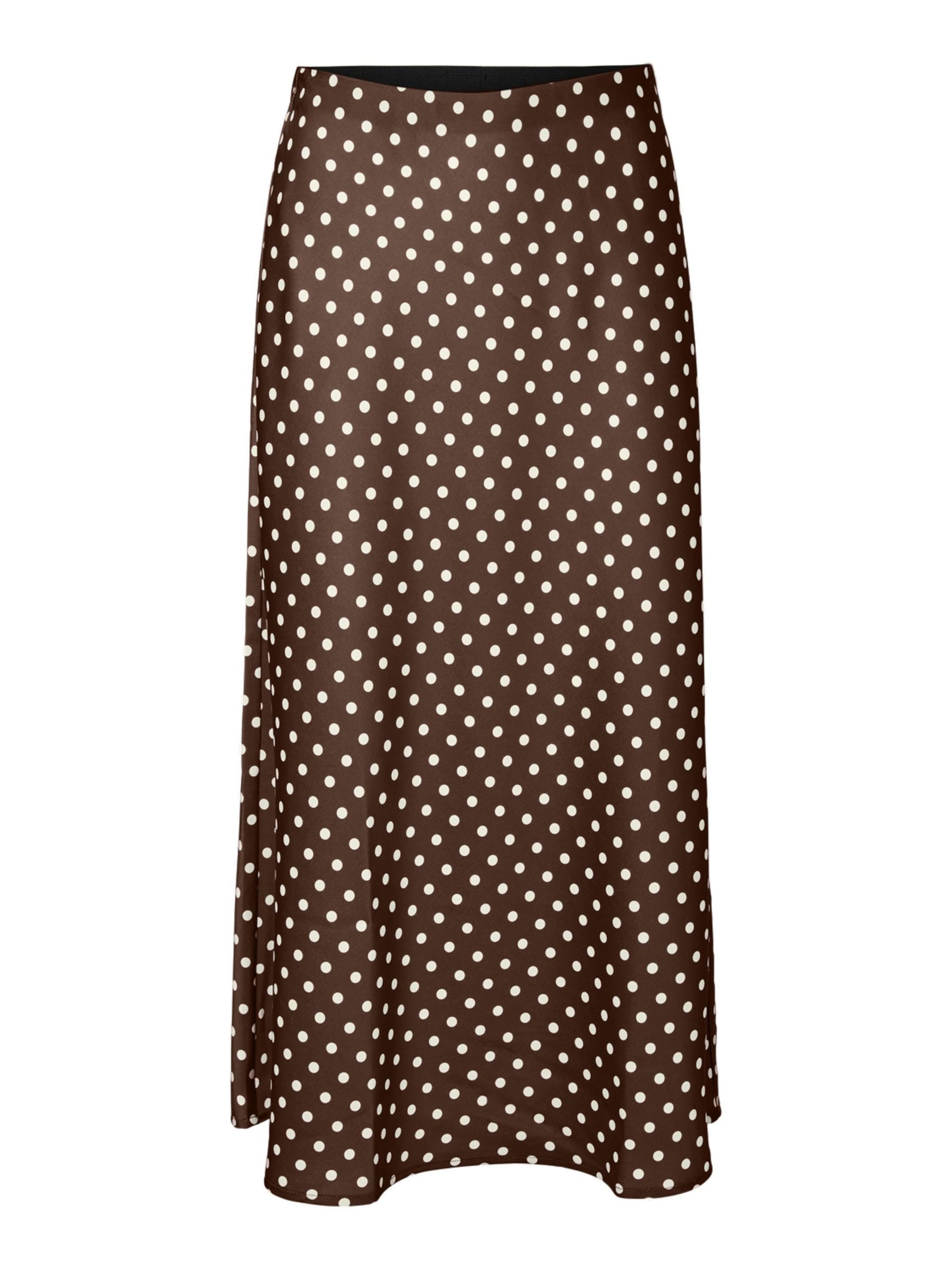 YAS Rok 'YASPella' in de kleur Bruin / Wit, Productweergave