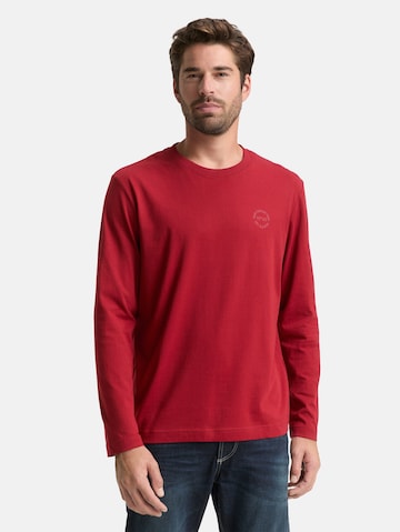 TOM TAILOR Shirt in Rood: voorkant
