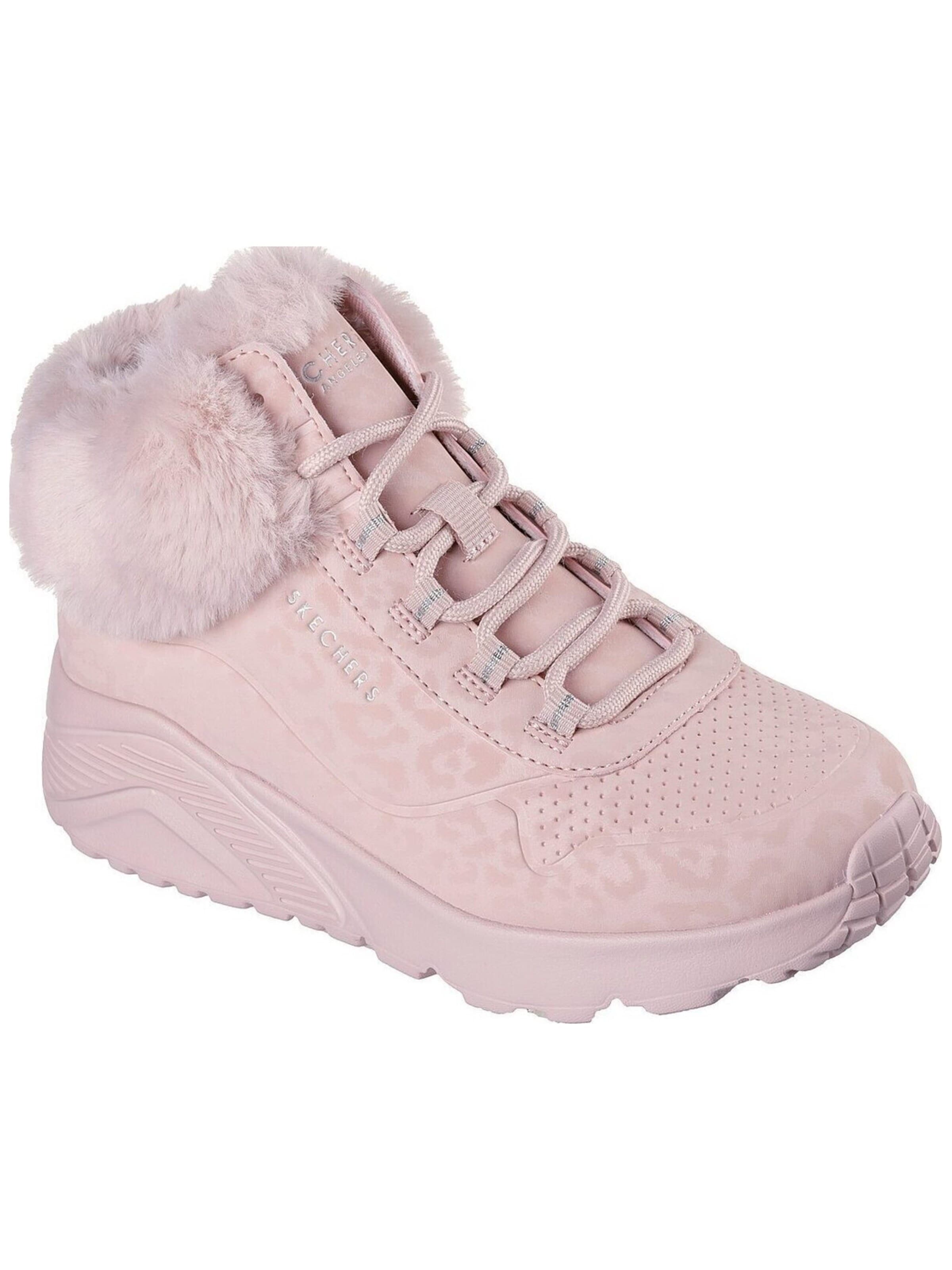 SKECHERS - Botas 'Skechers Uno Lite - Cozy Leopard' en rosa: frente