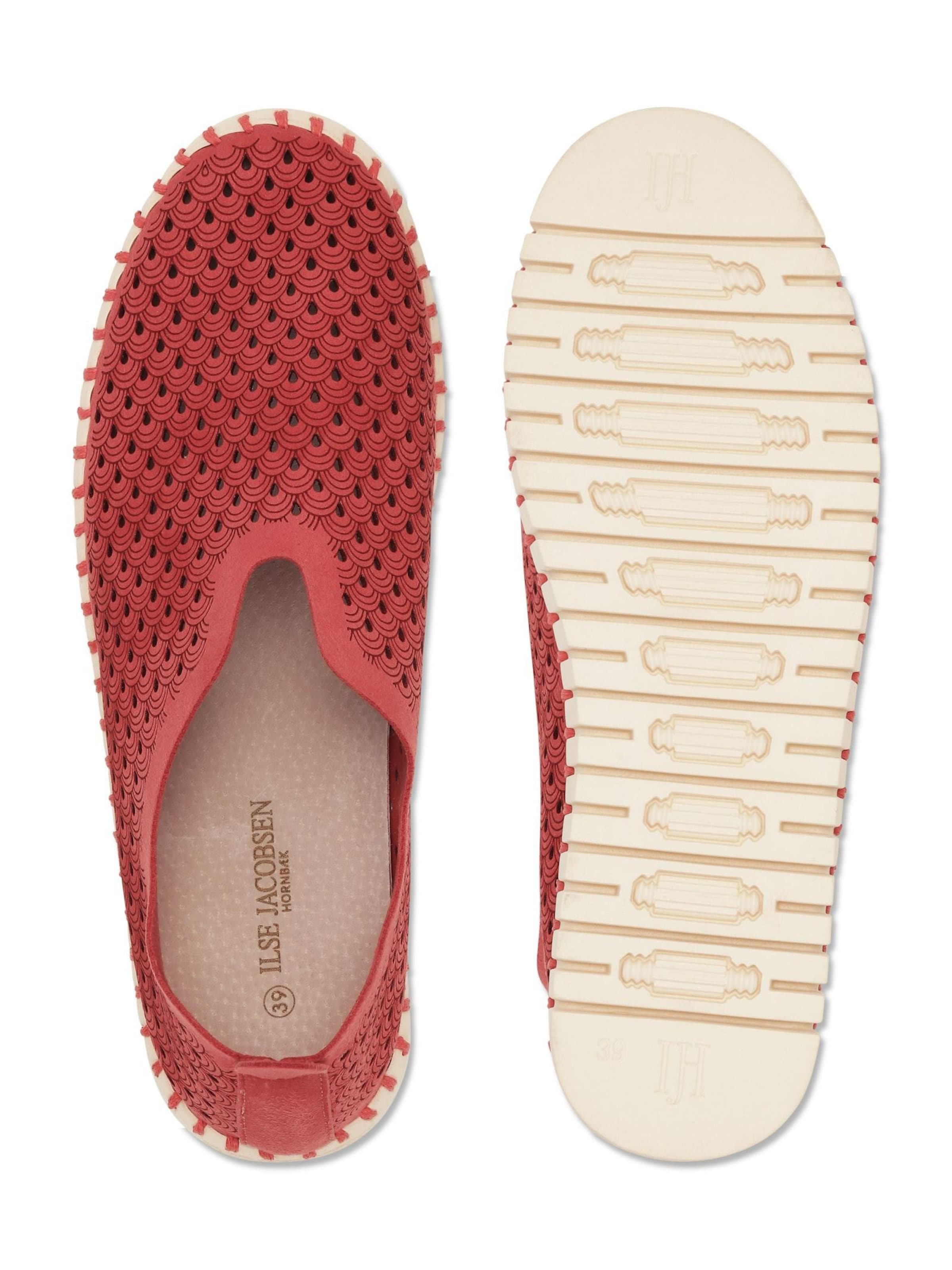 ILSE JACOBSEN Slip On 'Tulip3275' i rød