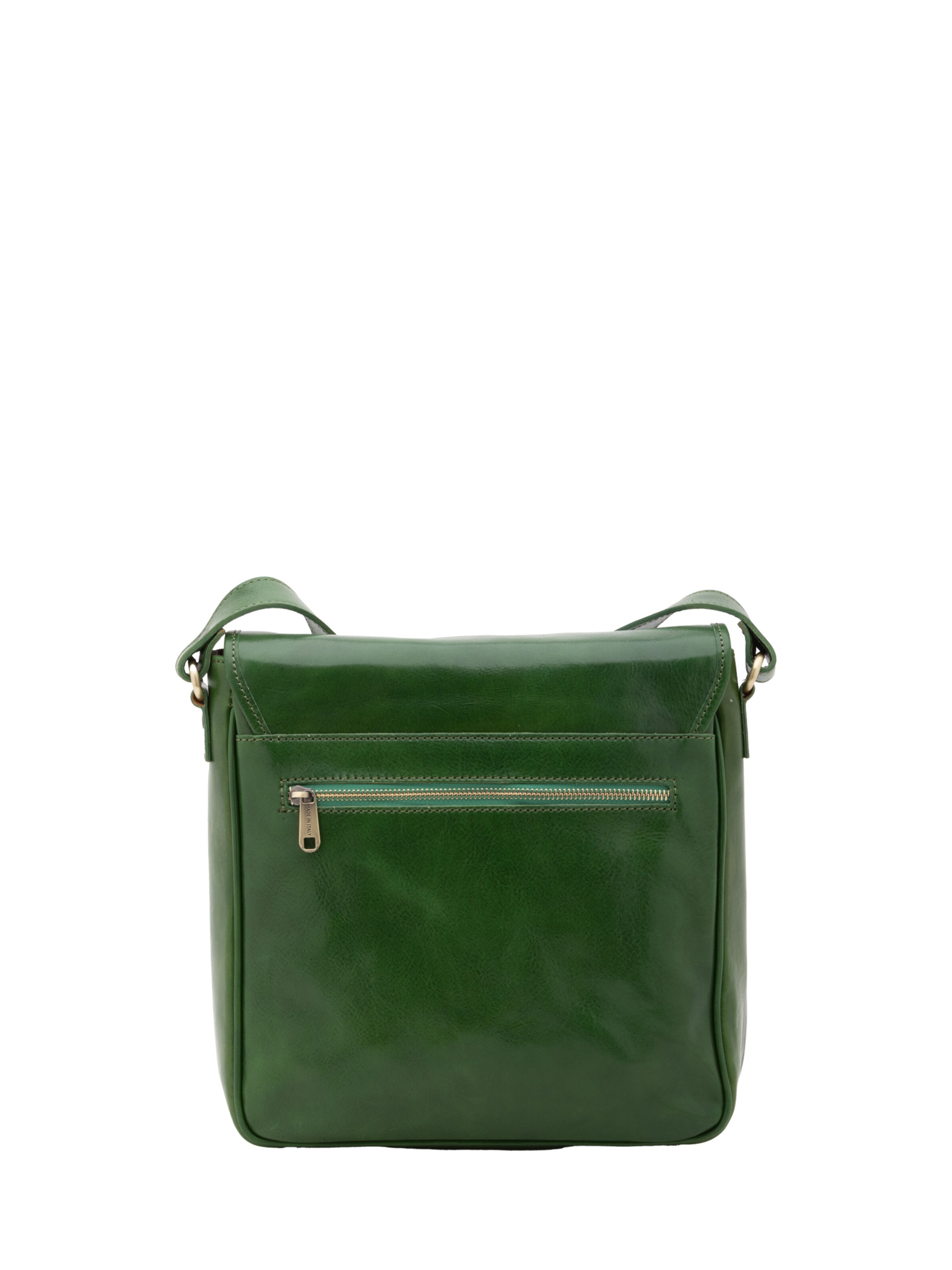 Borsa a tracolla 'Borsa a tracolla uomo vera pelle con chiusura magnetica - Made in Italy' di I Fratelli in verde