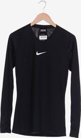 NIKE Langarmshirt M in Schwarz: predná strana