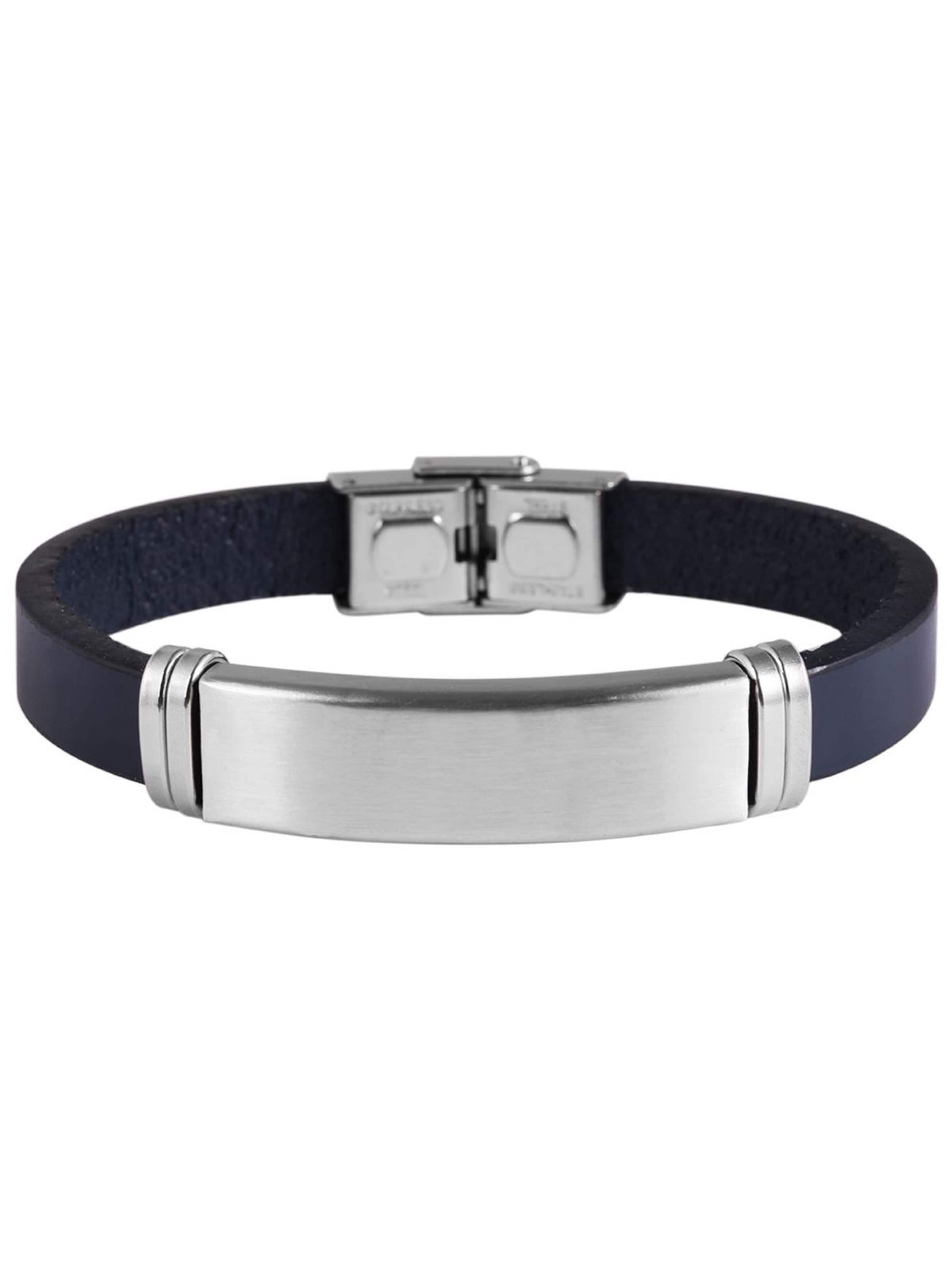 Akzent Bracelet 'Lino, silberfarbig, langlebig' in Blue: front