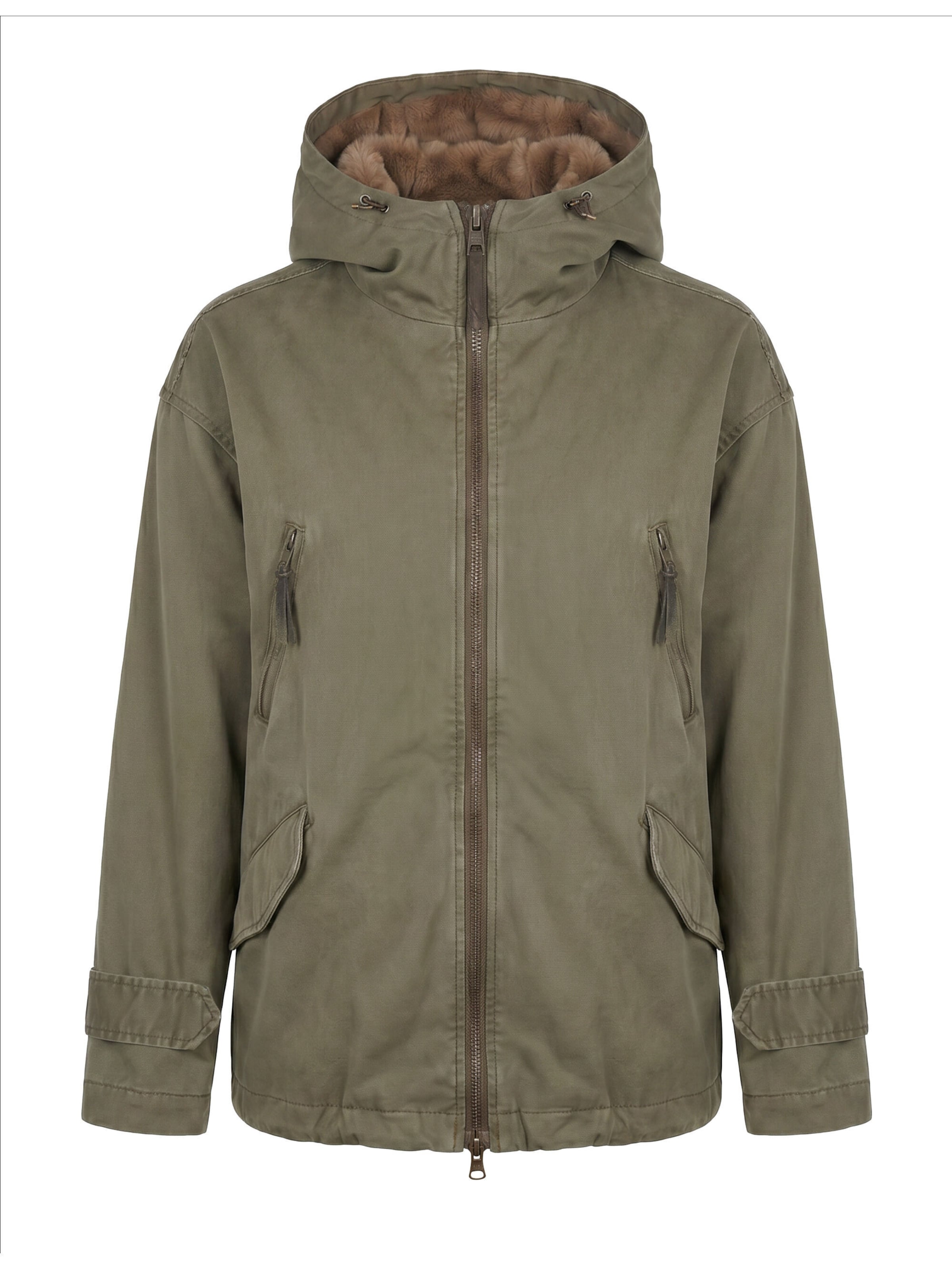 BLONDE No. 8 Winterjacke 'Bella' in Grün: Vorderseite