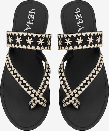 IZIA T-bar sandals in Black