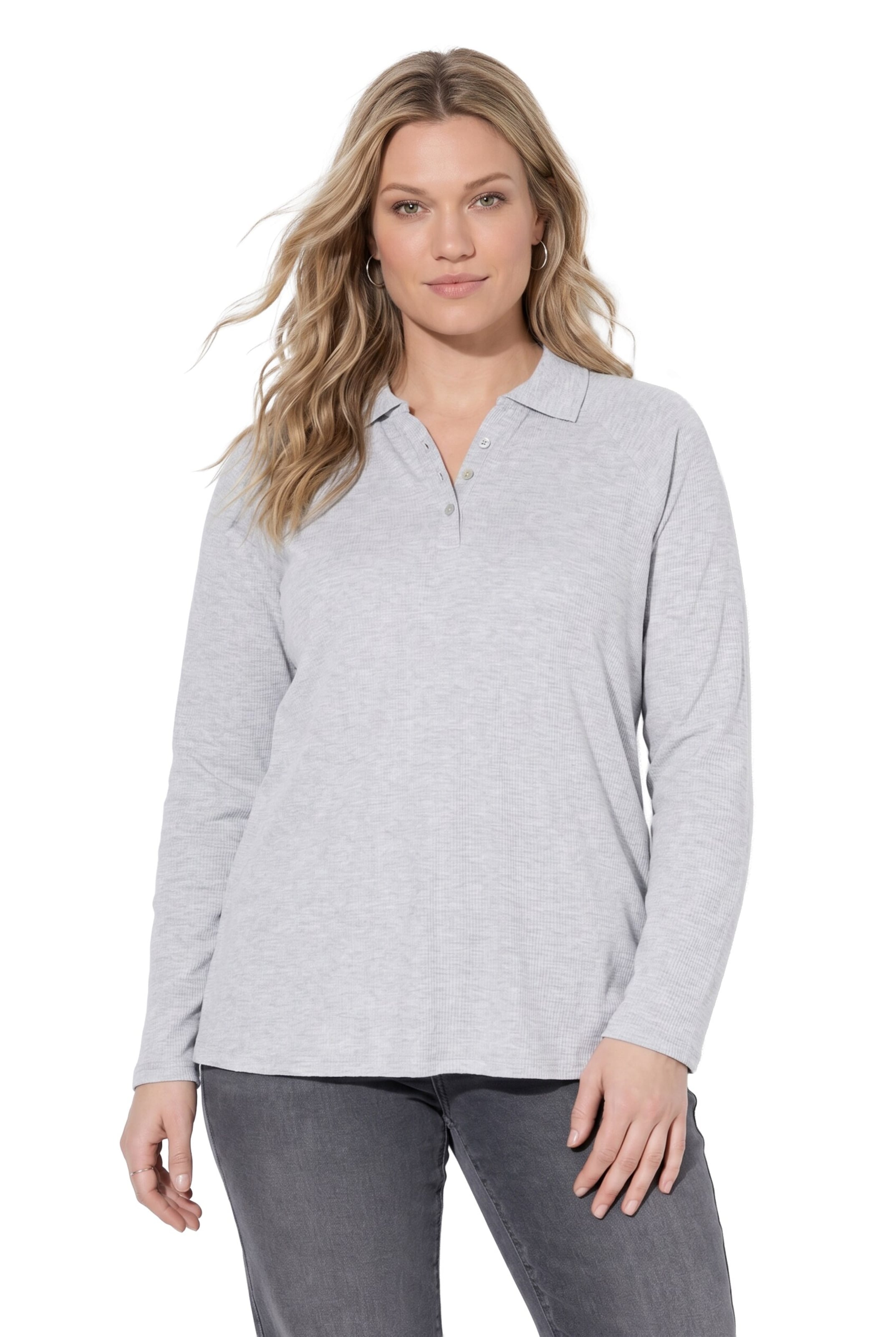 Ulla Popken Shirt in Grey: front