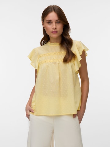 Chemisier 'VMTrine' VERO MODA en jaune : devant