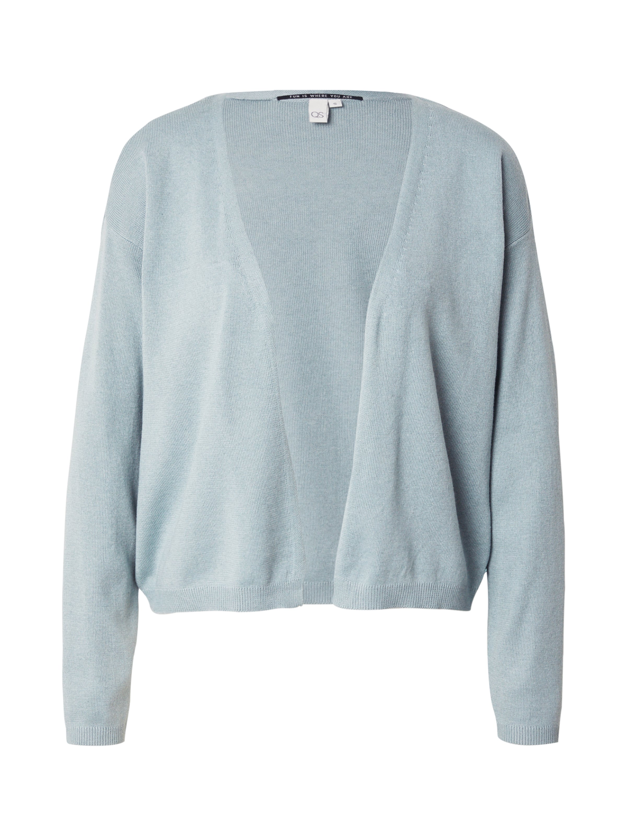 QS Gebreid vest in Groen: voorkant