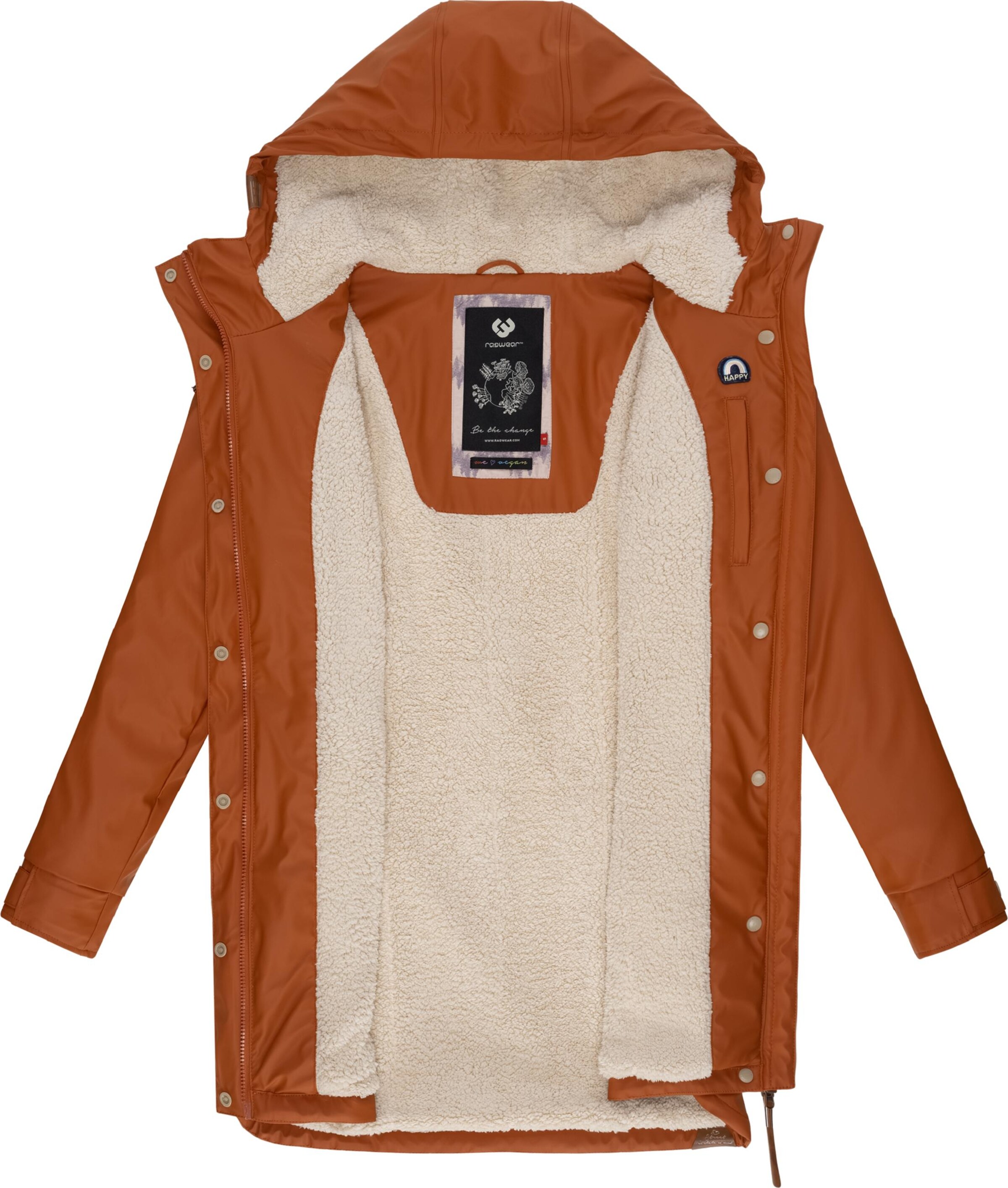 Ragwear Zimní kabát 'Tinsley' – hnědá