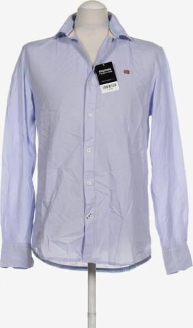 NAPAPIJRI Button Up Shirt in M in Blue: front