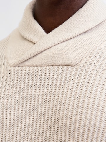 Pull-over 'JREBROWEN' JJ Rebel en beige