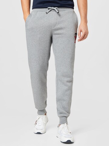 TOMMY HILFIGER - Tapered Pantalón en gris: frente