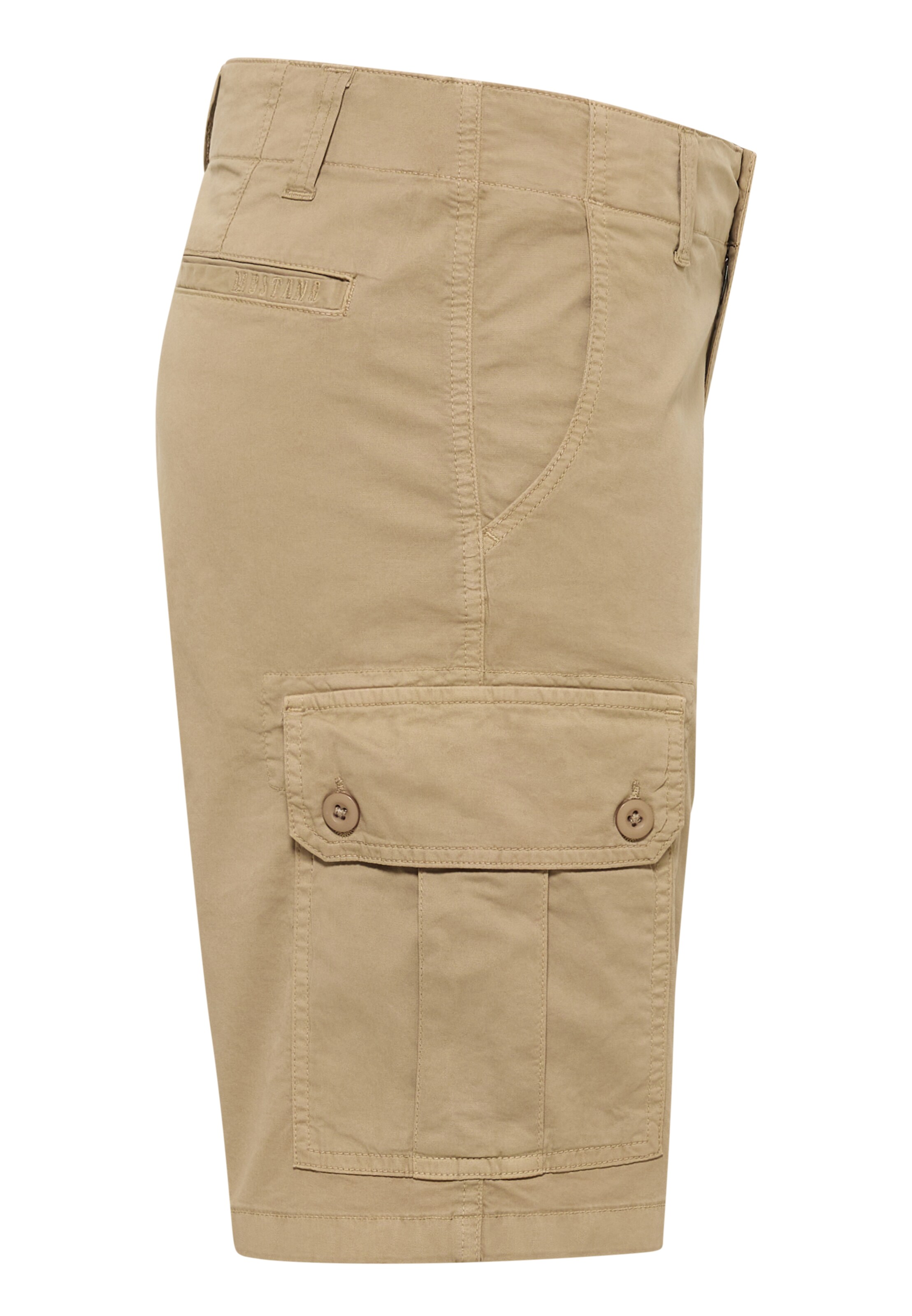 MUSTANG Wide leg Cargo Pants 'Harry Papertouch' in Beige