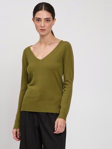 Influencer Sweater in Green: front