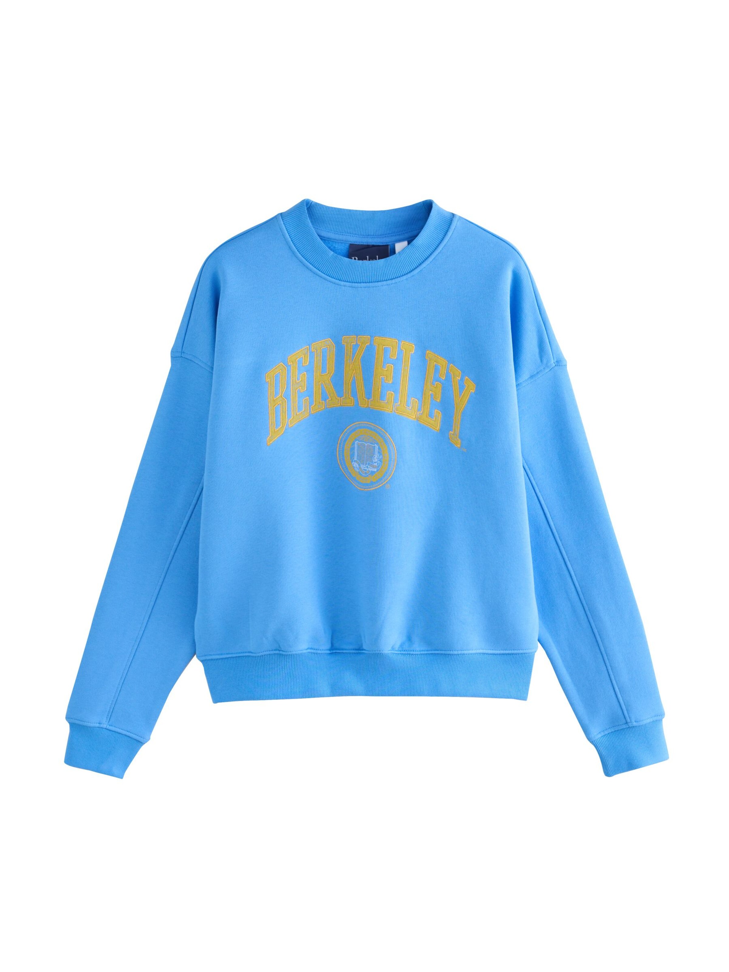Felpa 'Berkeley' in XS Next di colore blu neon / senape / giallo oro, Visualizzazione prodotti