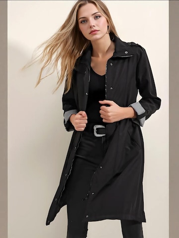 Bigdart - Sobretudo meia-estação em preto