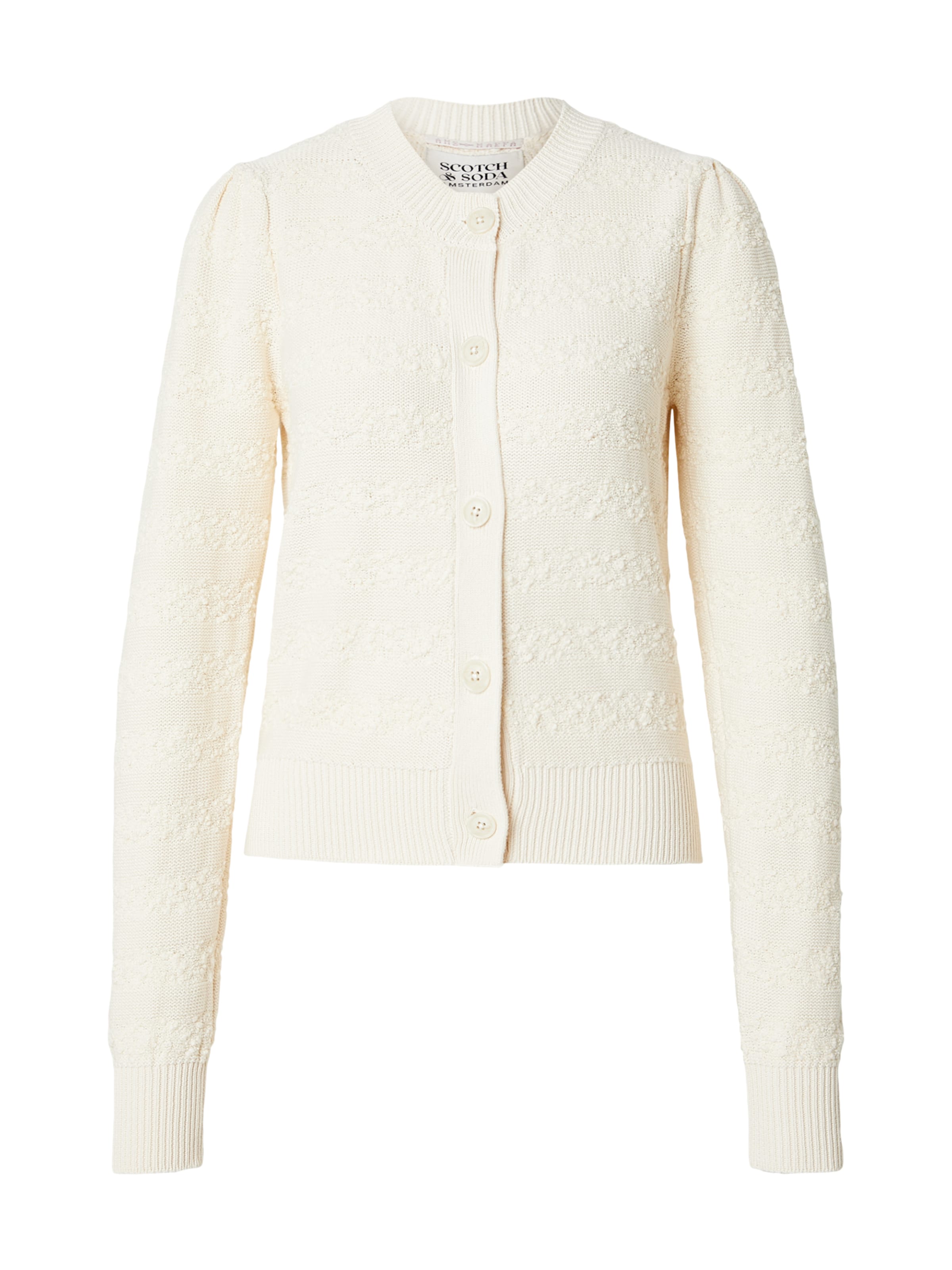 SCOTCH & SODA Knit Cardigan in White: front