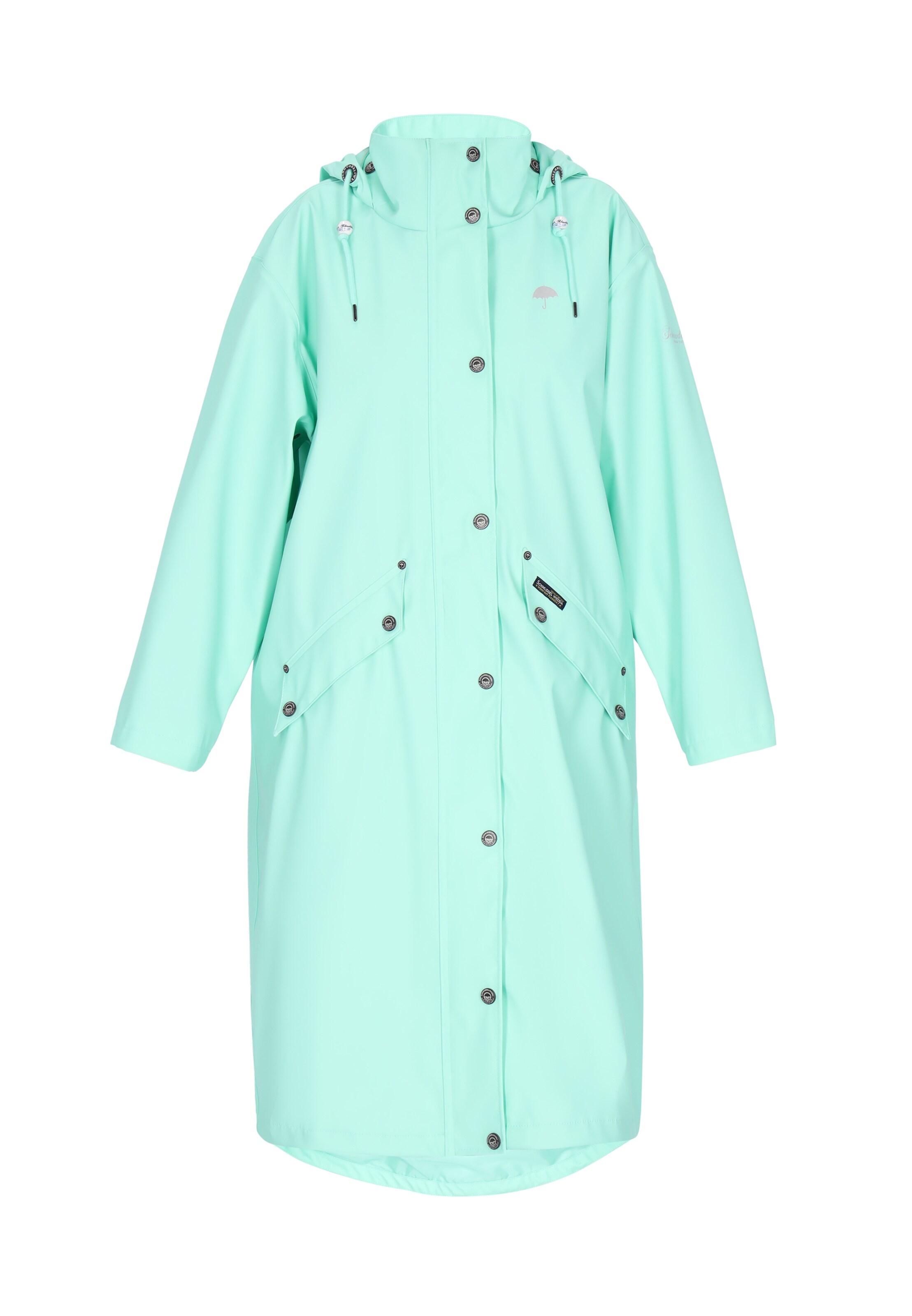 Manteau mi-saison Schmuddelwedda en bleu : devant