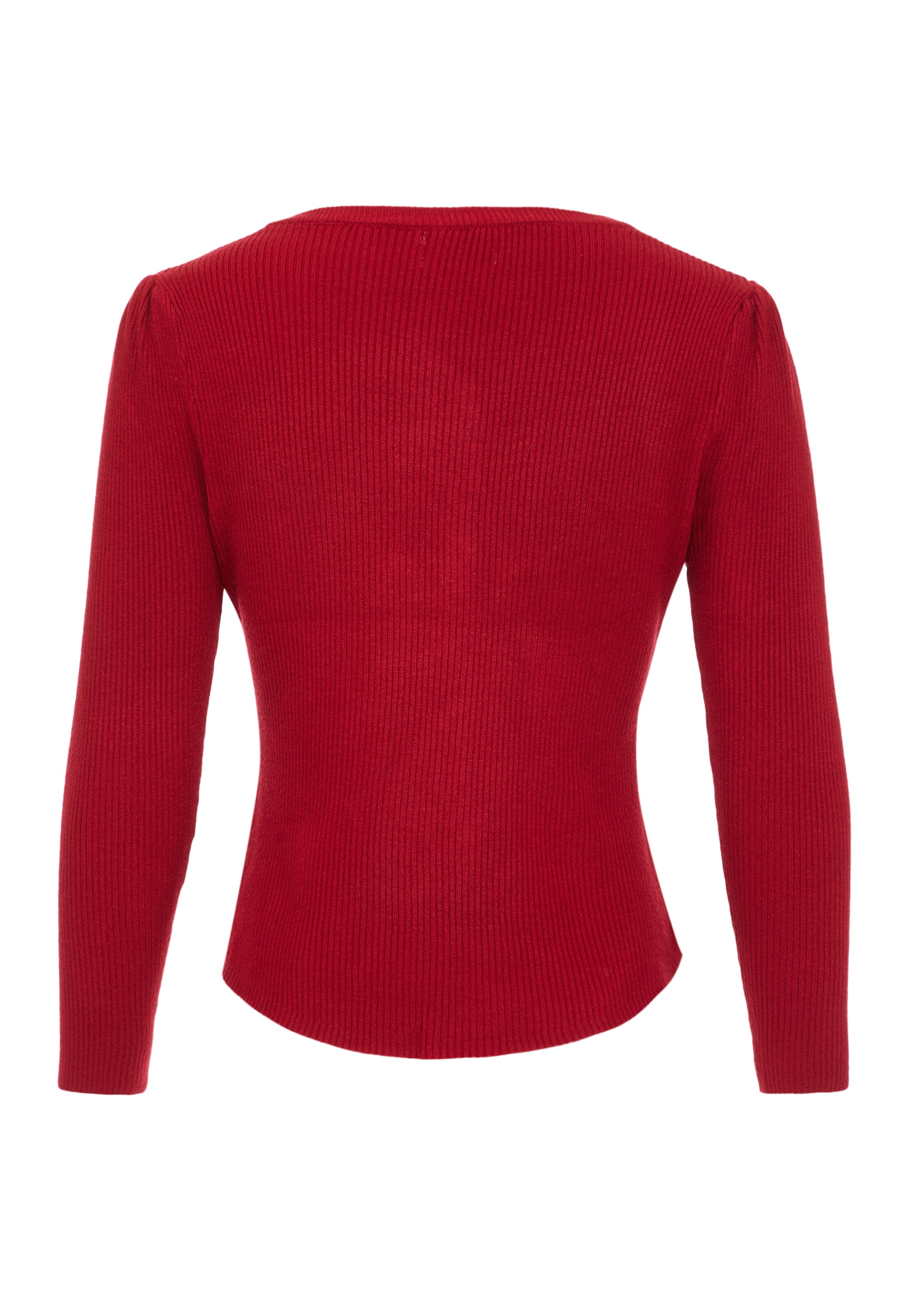 VERNOLE Knit cardigan in Red