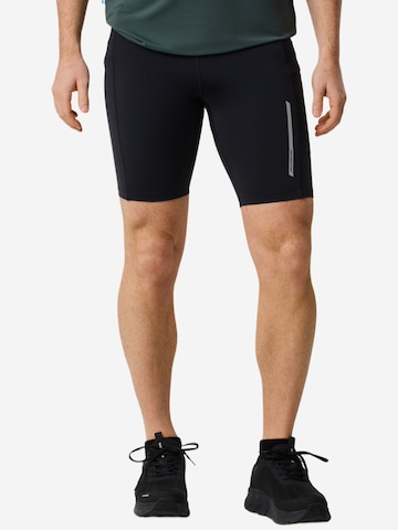 SWEDEMOUNT Skinny Sportbroek 'Core' in Zwart: voorkant
