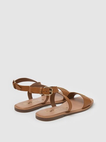 Pepe Jeans Strap Sandals 'Irma' in Brown