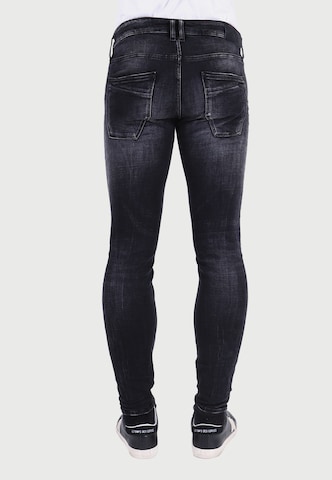 Le Temps Des Cerises Skinny Jeans 'POWERC' in Schwarz