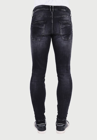 Le Temps Des Cerises Skinny Jeans 'POWERC' in Zwart