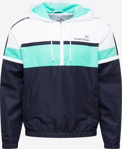 Sergio Tacchini Sportjacka 'NIELS' i mörkblå / jade / off-white, Produktvy