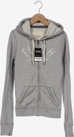 Abercrombie & Fitch Sweatshirt & Zip-Up Hoodie in L in Grey: front