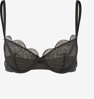 WONDERBRA BH ''Bicolor Lace' in schwarz / silber, Produktansicht