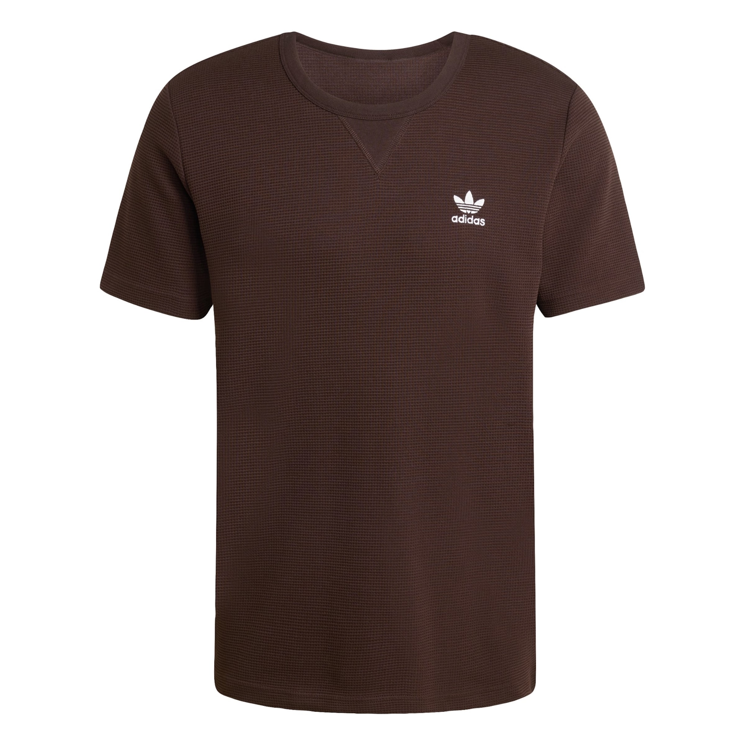 T-Shirt 'Trefoil Essentials' ADIDAS ORIGINALS en marron : devant
