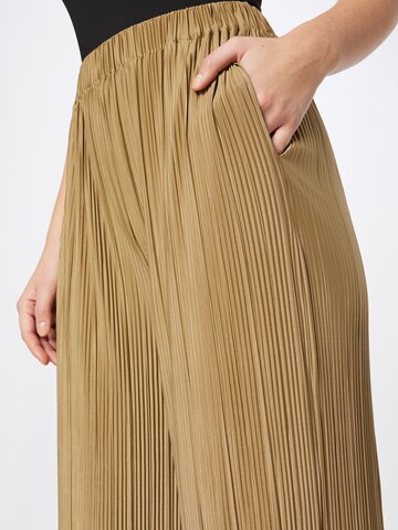 Samsøe Samsøe Wide Leg Housut 'UMA' värissä beige