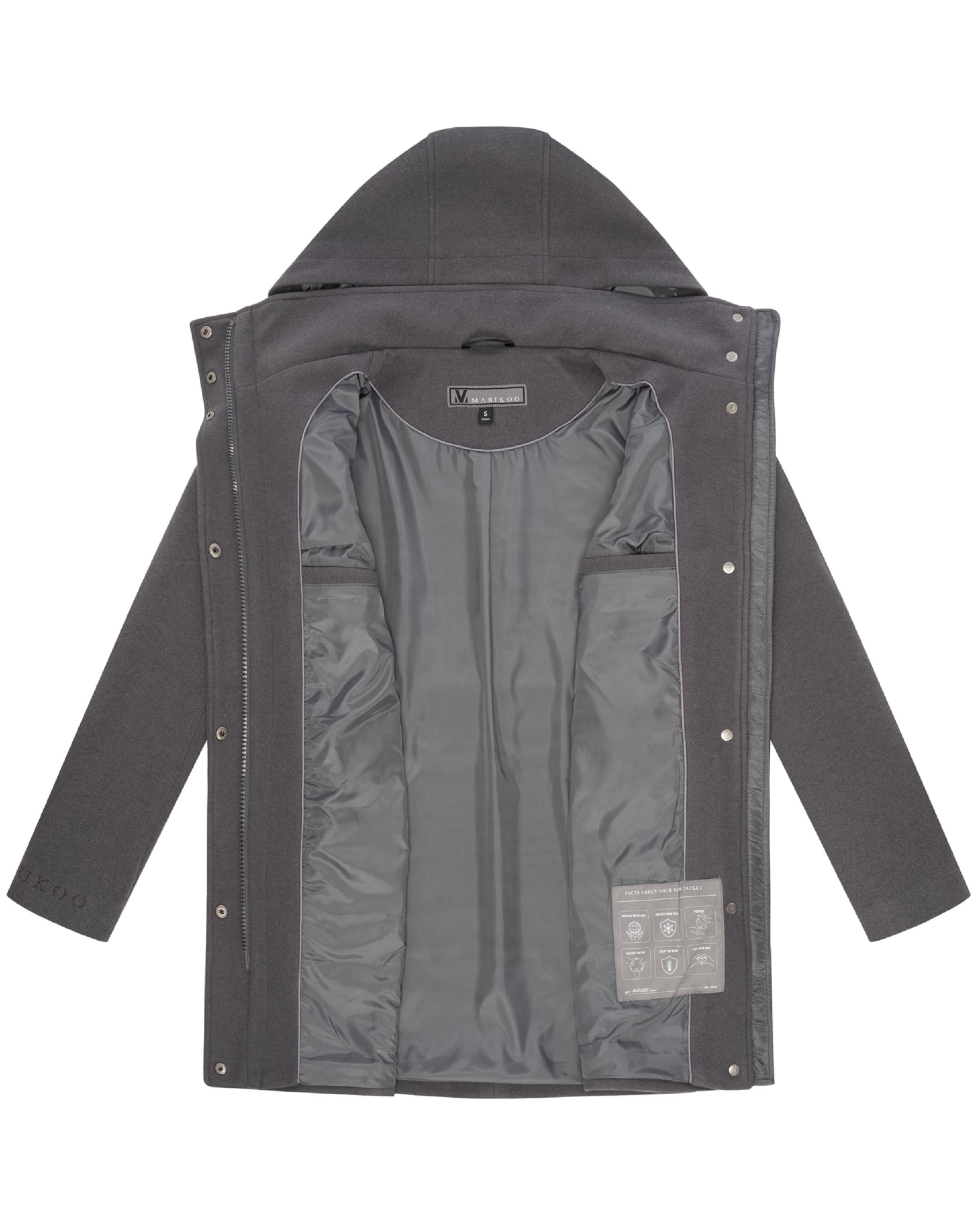 Manteau mi-saison 'Katalinaa 16' MARIKOO en gris