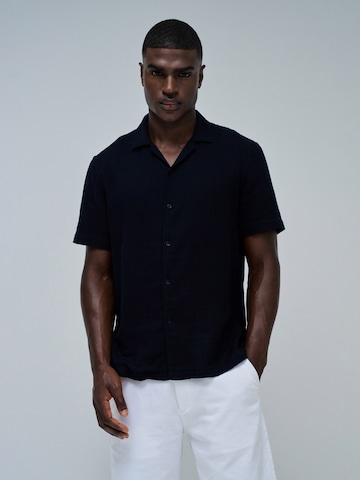 Salsa Jeans Regular fit Overhemd in Blauw: voorkant