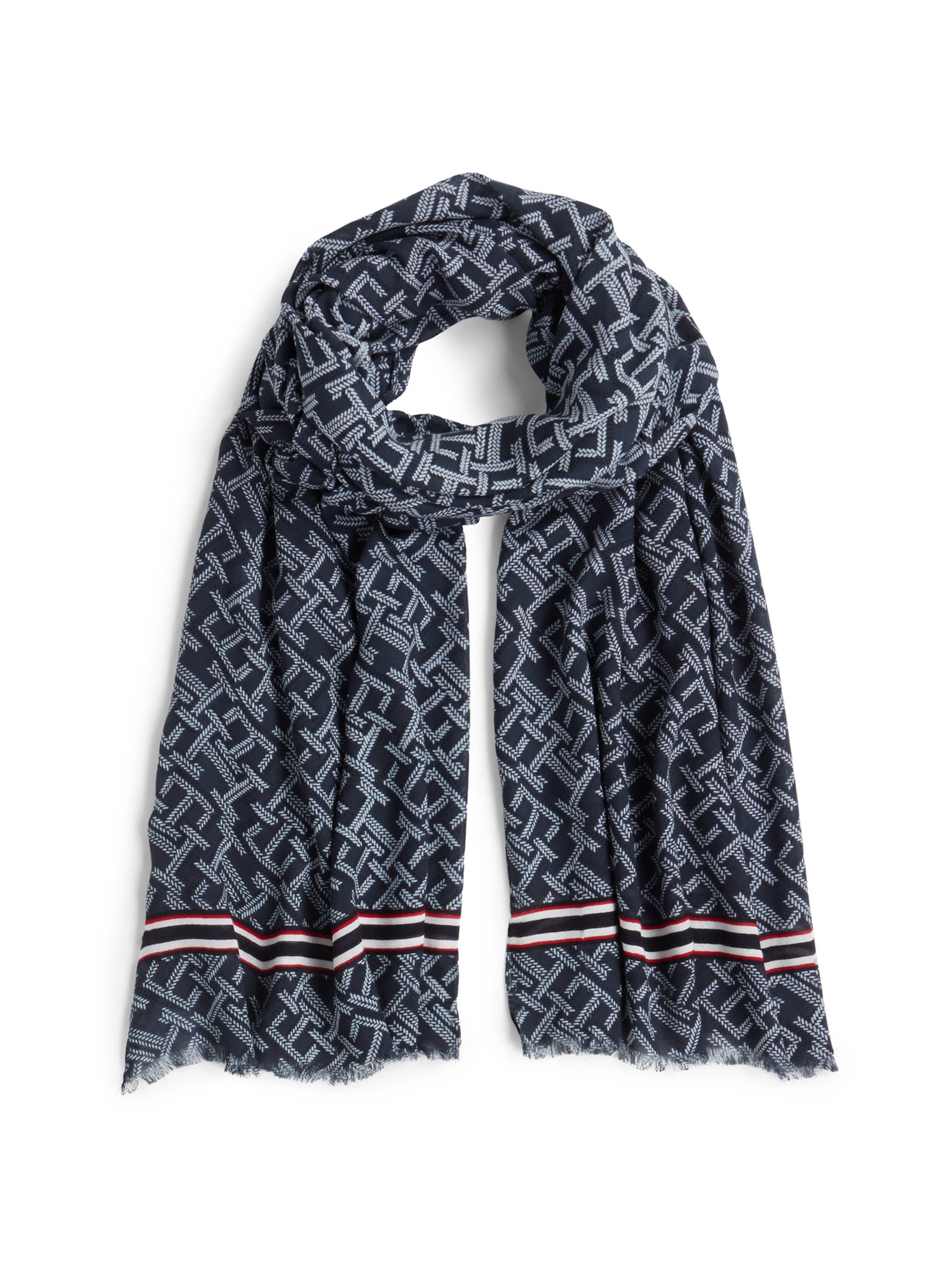 TOMMY HILFIGER Schal in Blau: Vorderseite