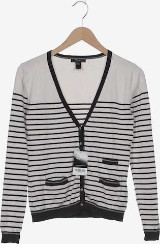 MANGO Strickjacke M in Weiß: Vorderseite