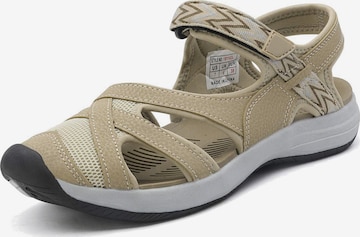 Dream Pairs Trekking sandal in Beige: front