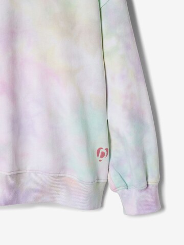 Desigual - Sweatshirt em mistura de cores