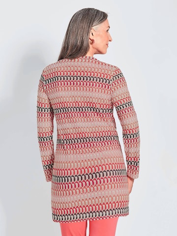 Goldner Strickjacke in Rot