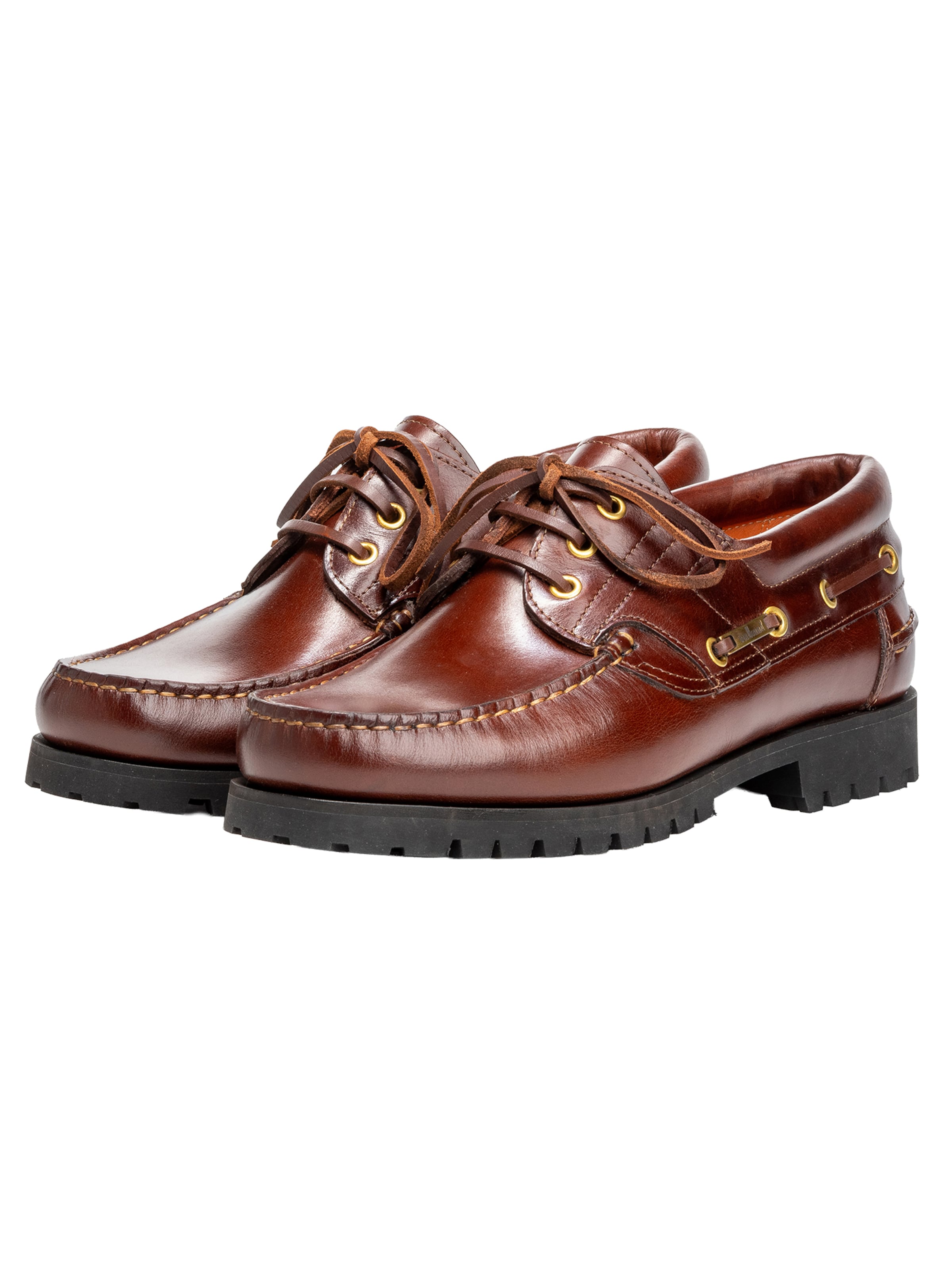 Floris van Bommel Mocassins ' BOAT SHOE 02 ' in Bruin